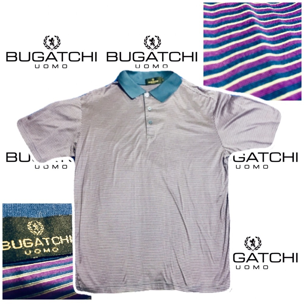 BUGATCHI UOMO Men’s Large Egyptian Cotton Polo